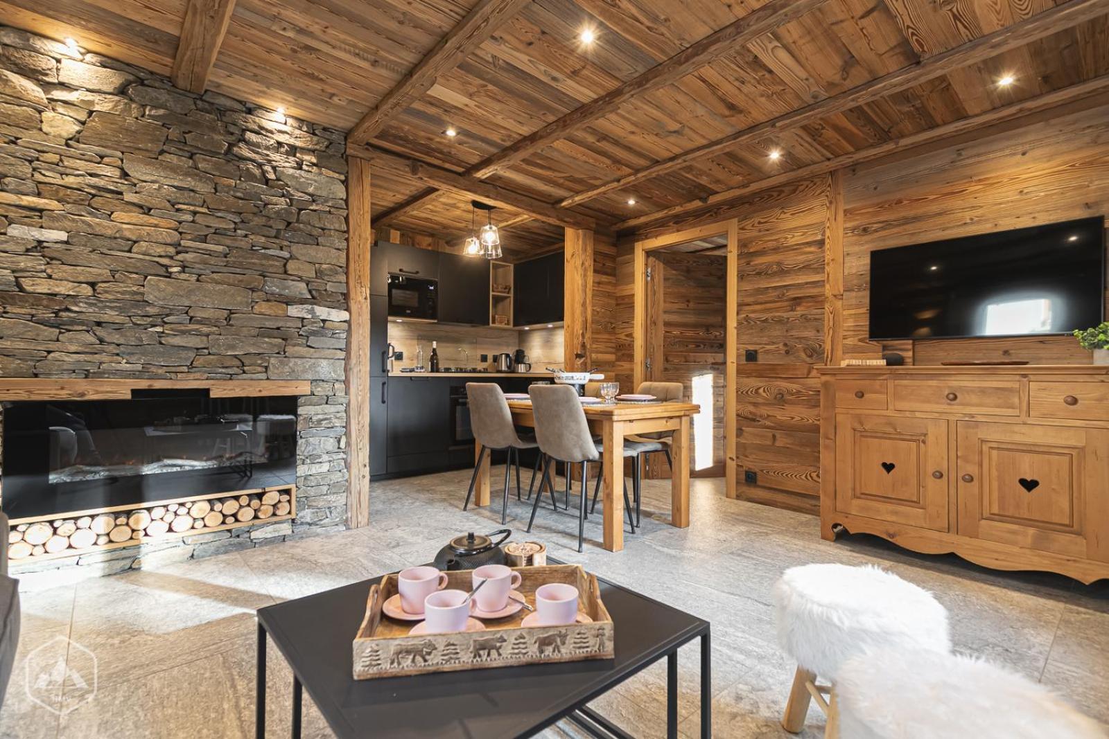Chalet Les Cocales Residence Sejour Et Nuitees B&B - Appartement Pin Cembro Bessans Exteriér fotografie